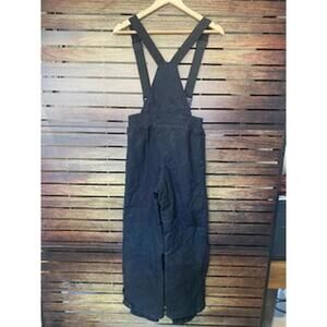Rugged Exposure Black Waterproof Nylon Insulated Bib Overalls Size 12